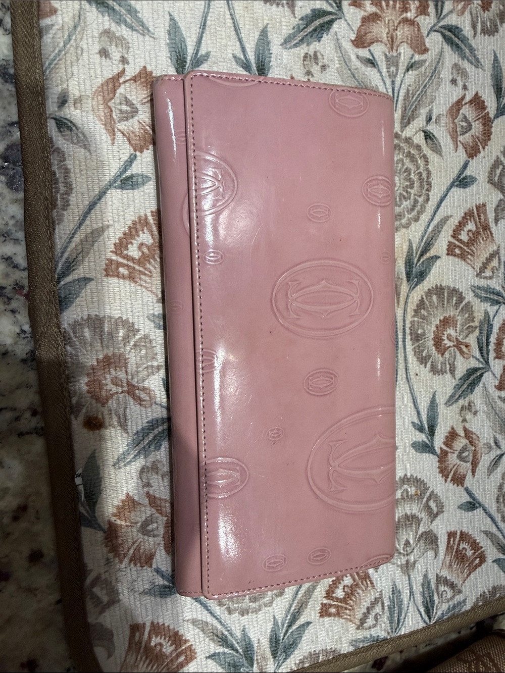 Cartier “Happy Birthday” pink wallet